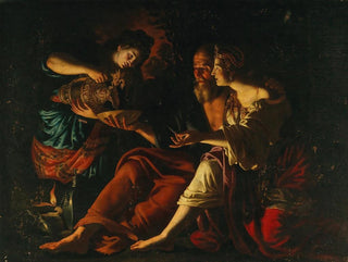 Lot et ses filles - Giovanni Francesco Guerrieri — artwork view