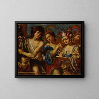 The Triumph of David - Giovanni Francesco Guerrieri — framed artwork on a wall