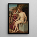 The Resurrected Christ with an Angel - Giovanni Francesco Maineri — framed artwork on a wall