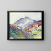 Alpine Landscape - Giovanni Giacometti — framed artwork on a wall