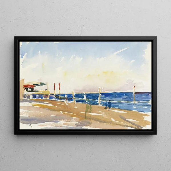 Lido de Venise - Giovanni Giacometti — framed artwork on a wall