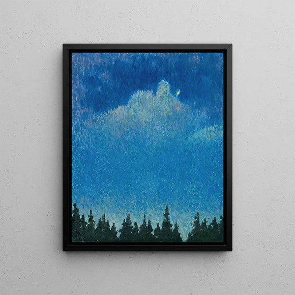 Moonlight Painting - Giovanni Giacometti — framed artwork on a wall