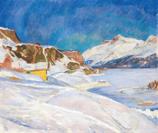 Winter Landscape near Capolago - Giovanni Giacometti — artwork view