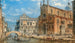 View of San Zanipolo with the Colleoni Equestrian - Giovanni Grubacs — artwork view