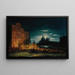 Night Scene Venetian during the Redeemer Festival - Giovanni Grubacs — framed artwork on a wall