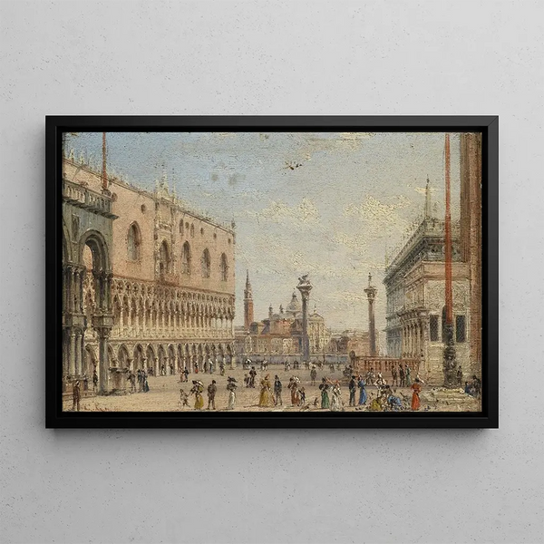 Venice Piazza San Marco - Giovanni Grubacs — framed artwork on a wall