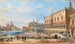 Venice painting, view of the Doge's Palace and Santa Maria della Salute - Giovanni Grubacs — artwork view