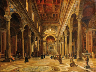 Interior church painting - Giovanni Lanza — artwork view