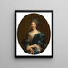 Portrait of a Lady - Giovanni Maria delle Piane — framed artwork on a wall