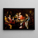 La Mort vient à la table du banquet Memento Mori - Giovanni Martinelli — framed artwork on a wall