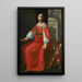 Saint Cecilia with Two Angels - Giovanni Martinelli — framed artwork on a wall