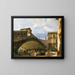 Venice, the Rialto Bridge - Giovanni Migliara — framed artwork on a wall