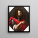 Portrait of a Young Man as Samson - Giovanni Montini — framed artwork on a wall