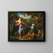 The Temptation of Saint Anthony - Giovanni Odazzi — framed artwork on a wall