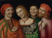 Three men with a woman holding a cat - Giovanni Paolo Lomazzo — artwork view