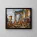 Un caprice avec saint Pierre prêchant aux Romains - Giovanni Paolo Panini — framed artwork on a wall