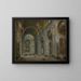 Interior of Saint Peter's Basilica in Rome - Giovanni Paolo Panini — framed artwork on a wall