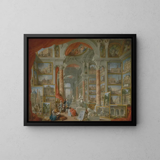 Rome moderne - Giovanni Paolo Panini — framed artwork on a wall