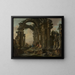 Roman Ruins Painting - Giovanni Paolo Panini — framed artwork on a wall