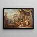 The Vocation of Saint Matthew - Giovanni Paolo Panini — framed artwork on a wall