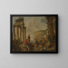 Le Colisée parmi les ruines romaines - Giovanni Paolo Panini — framed artwork on a wall