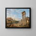 The Roman Forum - Giovanni Paolo Panini — framed artwork on a wall