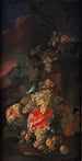 a Fruit Still Life with a Landscape in the Background - Giovanni Paolo Spadino — artwork view