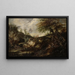 Figures dans un paysage boisé - Giovanni Peruzzini — framed artwork on a wall