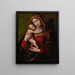 Virgin and Child - Giovanni Pietro Rizzi Pedrini — framed artwork on a wall