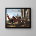 Preparation for the Berber horse race in Rome - Giovanni Reder — framed artwork on a wall