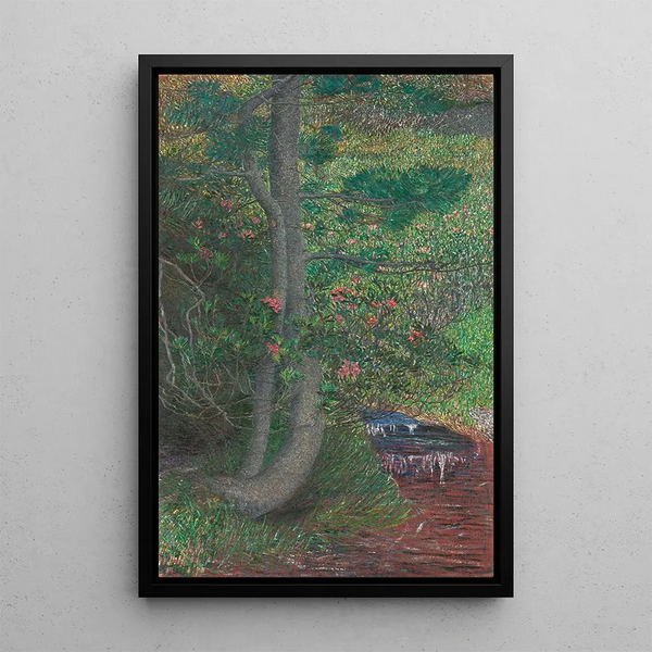 Pin Painting - Giovanni Segantini — framed artwork on a wall