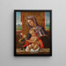 La Vierge à l'Enfant, un paysage au-delà - Giovanni Speranza — framed artwork on a wall