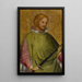 Saint Martin tenant son épée - Giovanni di Bartolomeo Cristiani — framed artwork on a wall