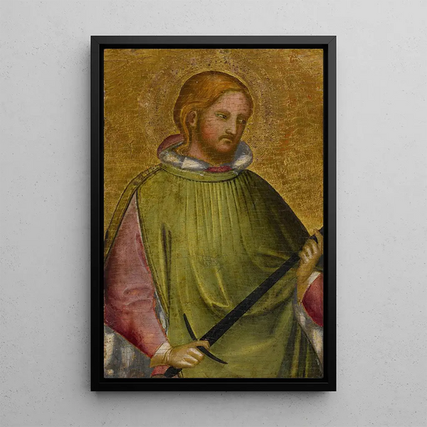 Saint Martin tenant son épée - Giovanni di Bartolomeo Cristiani — framed artwork on a wall