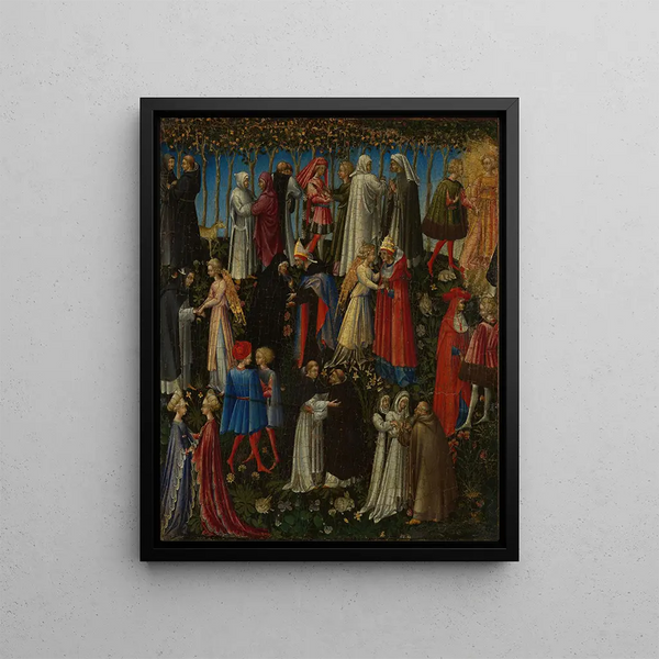 Paradise - Giovanni di Paolo — framed artwork on a wall