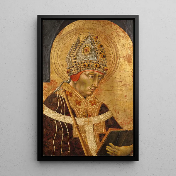 Saint Ambrose Painting - Giovanni di Paolo — framed artwork on a wall