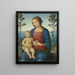 The Virgin and Child in a Landscape - Giovanni di Pietro — framed artwork on a wall
