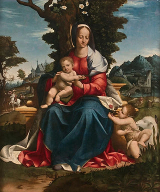 Girolamo Alibrandi - La Vierge lEnfant avec saint JeanBaptiste dans un paysage.webp