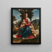 the Virgin and Child with Saint John the Baptist in a landscape - Girolamo Alibrandi — framed artwork on a wall