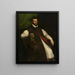 Portrait of a Prelate - Girolamo da Carpi — framed artwork on a wall