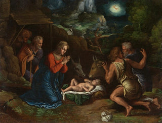 L'Adoration des bergers - Girolamo da Carpi — artwork view