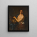 David painting with Goliath's head - Girolamo Forabosco — framed artwork on a wall