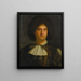 Portrait of a Man - Girolamo Forabosco — framed artwork on a wall