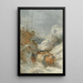 Berger avec troupeau de bovins - Girolamo Gianni — framed artwork on a wall