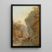 Berger avec troupeau de moutons - Girolamo Gianni — framed artwork on a wall