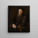 Portrait of a Gentleman - Girolamo Mazzola Bedoli — framed artwork on a wall