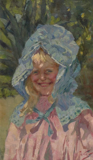 Girolamo Nerli - Girl in sunbonnet.webp