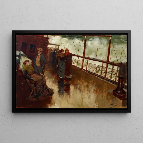 Les Voyageurs - Girolamo Nerli — framed artwork on a wall