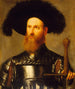Portrait of a man in armor - Girolamo Romanino — artwork view