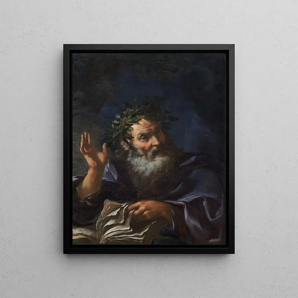 Homère - Girolamo Troppa — framed artwork on a wall